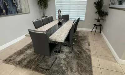 Elegant dining room in a Coral Gables-style home after an Ire Cleaning Services clean