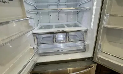 Spotless refrigerator interior in a Westchester-area home after an Ire Cleaning Services deep clean