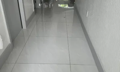 Polished tile hallway in a Coral Way-area home after an Ire Cleaning Services clean